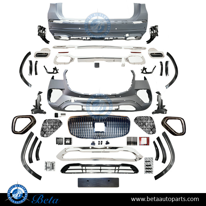 2024 Maybach Look Body Kit Upgrade for Mercedes GLS X167 2020 to 2023 models 2024 Maybach Look Body Kit Upgrade for Mercedes GLS X167 2020 to 2023 models